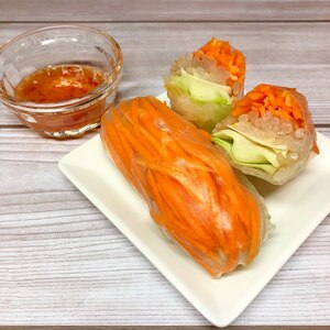 三種類野菜の生春巻き ♪